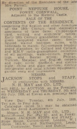 Auction Notice (1939)